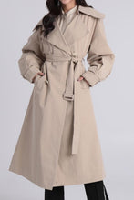 Load image into Gallery viewer, Charlotte Puffed Sleeve Trench Coat