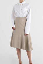 Load image into Gallery viewer, Cari Vegan Leather Midi Skirt
