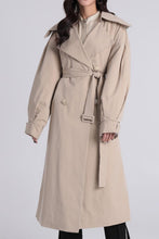 Load image into Gallery viewer, Charlotte Puffed Sleeve Trench Coat
